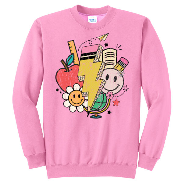 H2T Teachers 2026 Logo 4 - Core Fleece Crewneck Sweatshirt Thumbnail